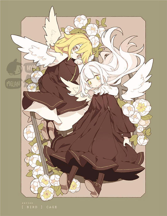 Bird x Cage (Original) 8.5"x11" Poster Print