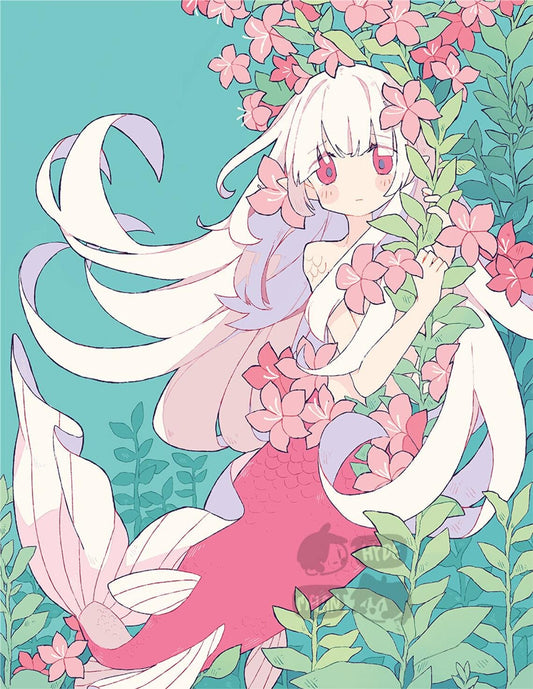 Mermaid (Original) 8.5"x11" Poster Print