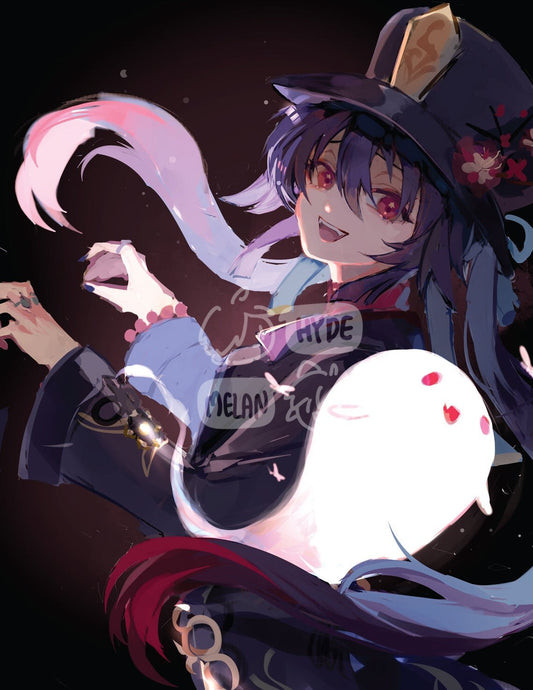 Hutao (Genshin Impact) 8.5"x11" Poster Print