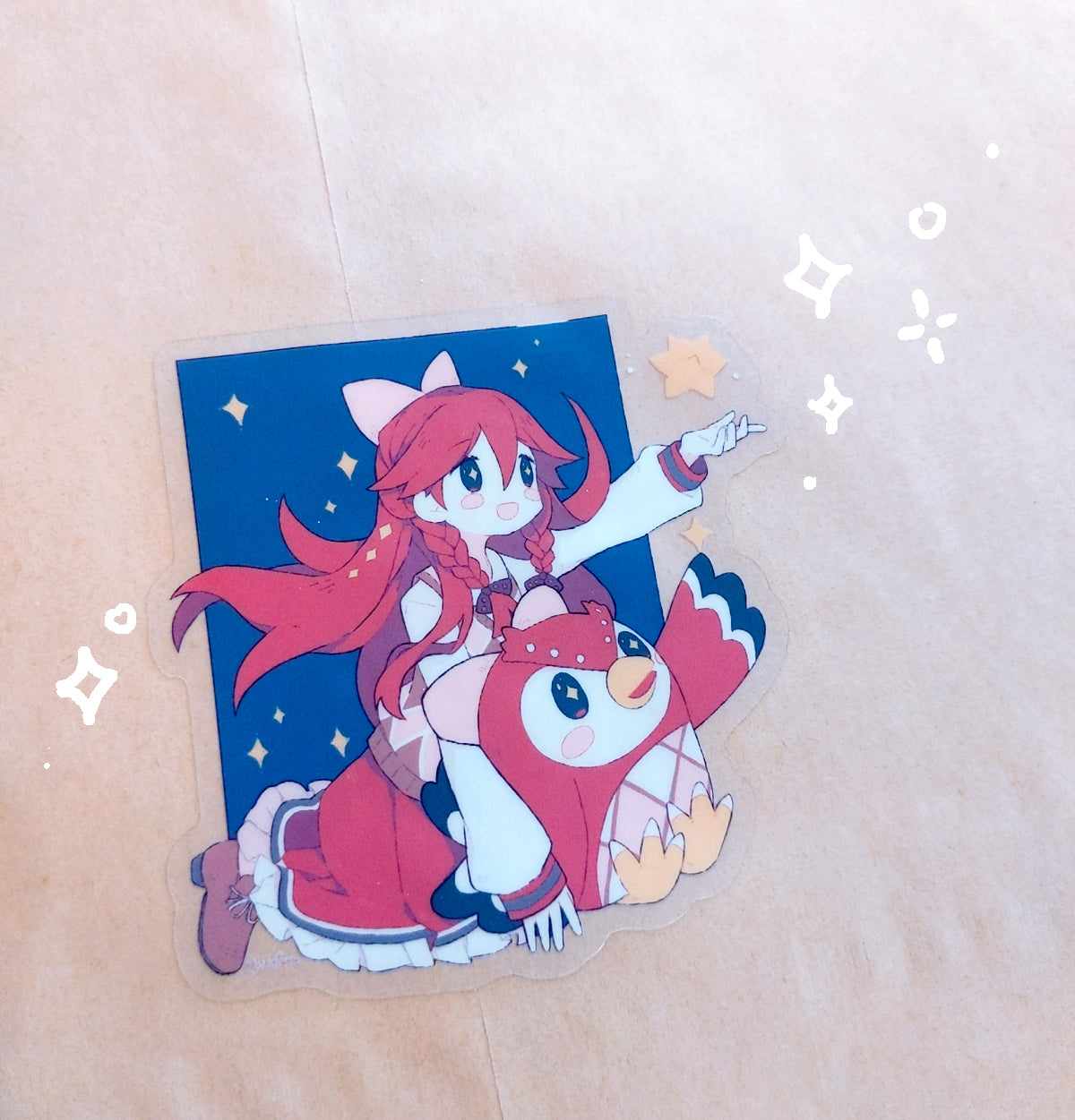 Celeste Falling Star (Animal Crossing) - Transparent Vinyl Sticker