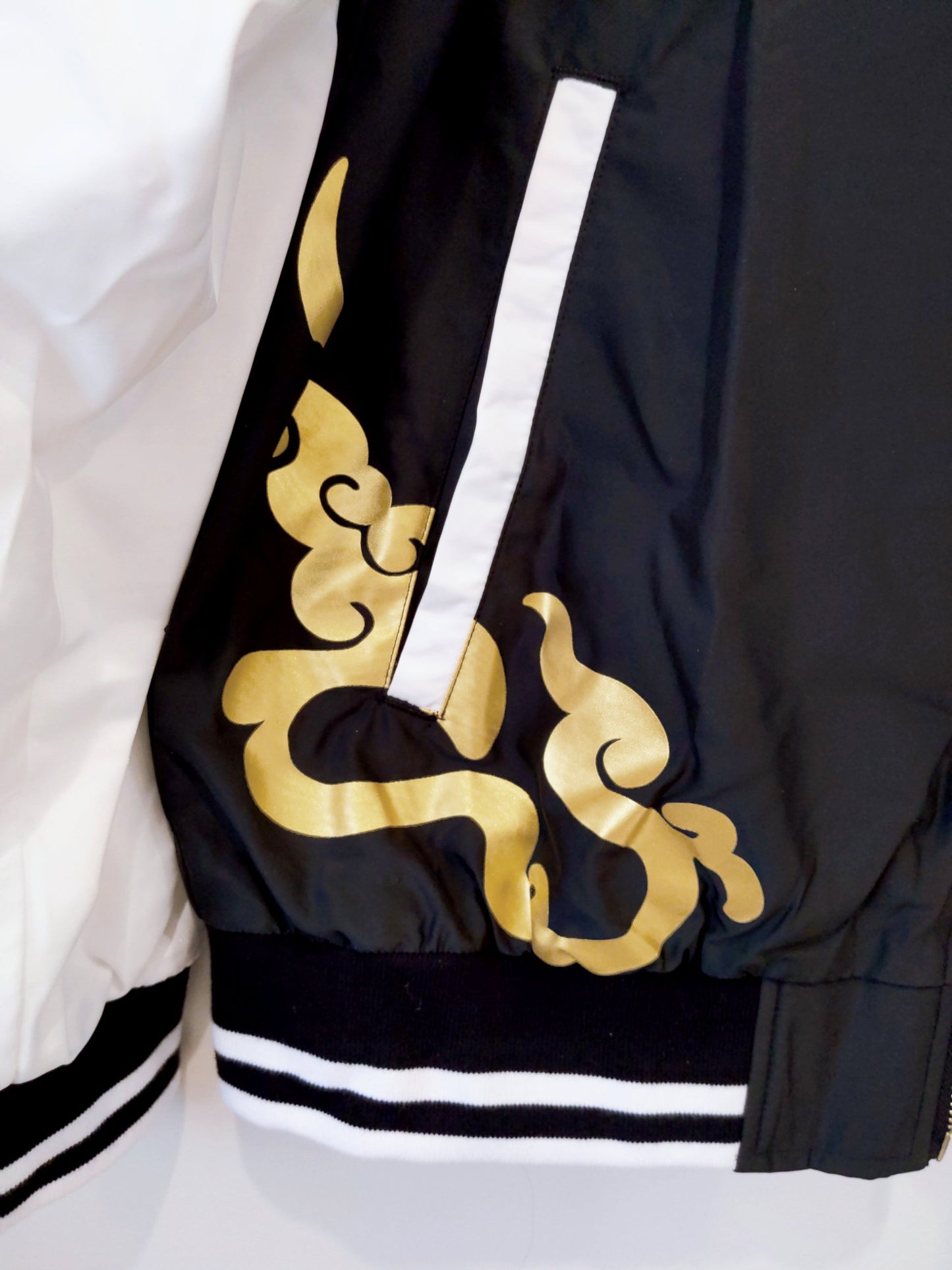 Xiao Yaksha Sukajan Bomber Jacket (Black)