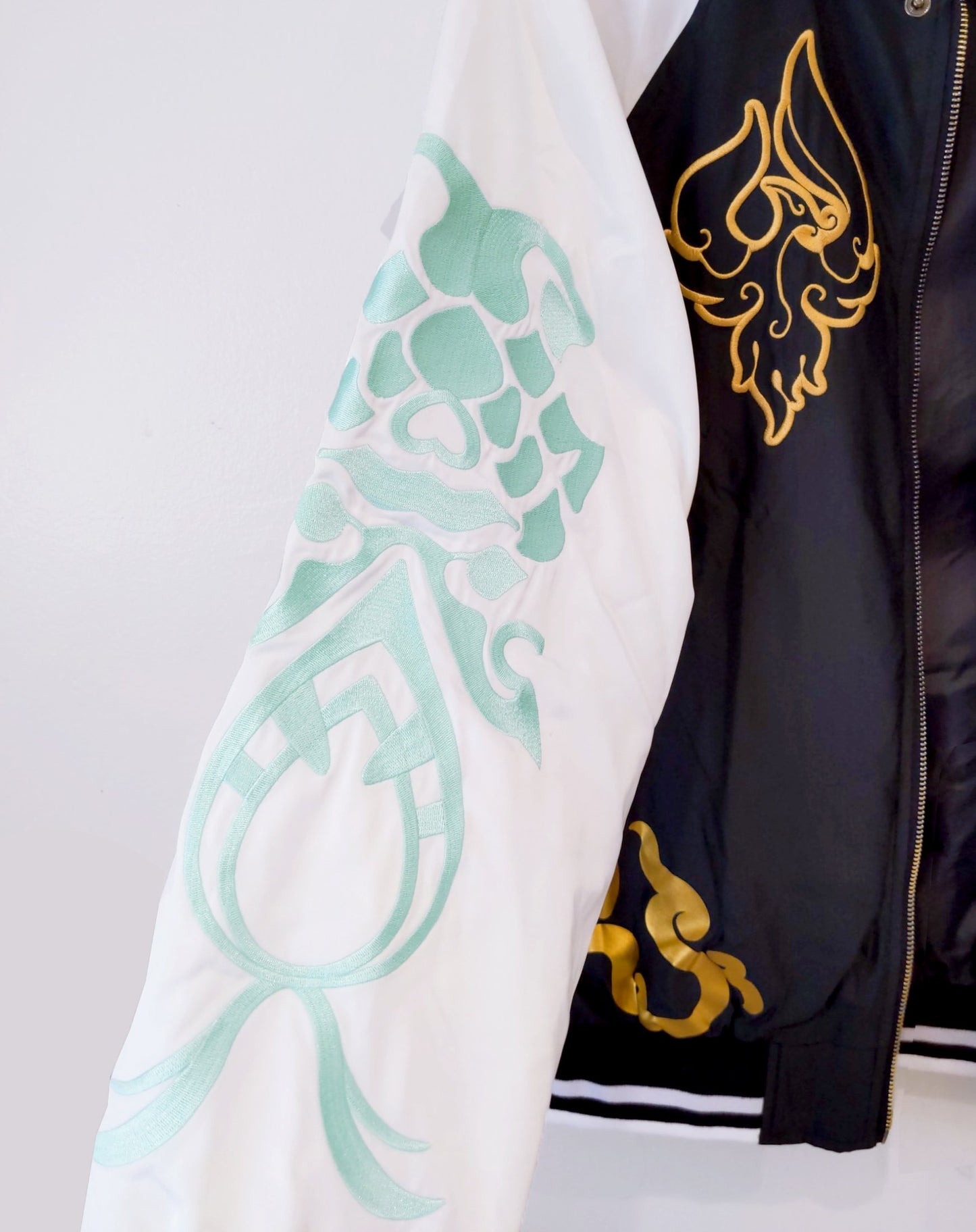 Xiao Yaksha Sukajan Bomber Jacket (Black)