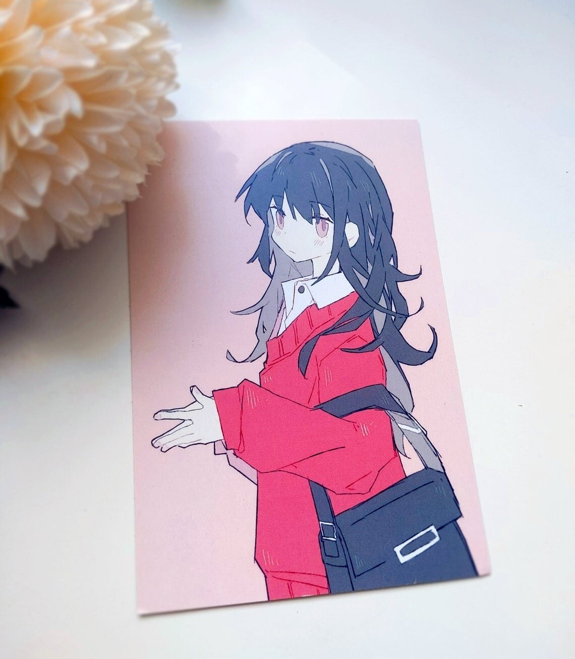 Red Sweater Girl 4x6 Mini Print
