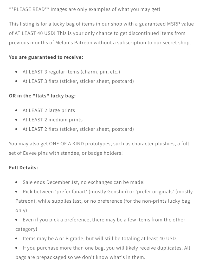 LUCKY BAGS 2025 - Black Friday Sale