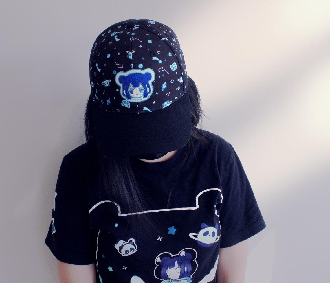 Space Panda Snapback Cap