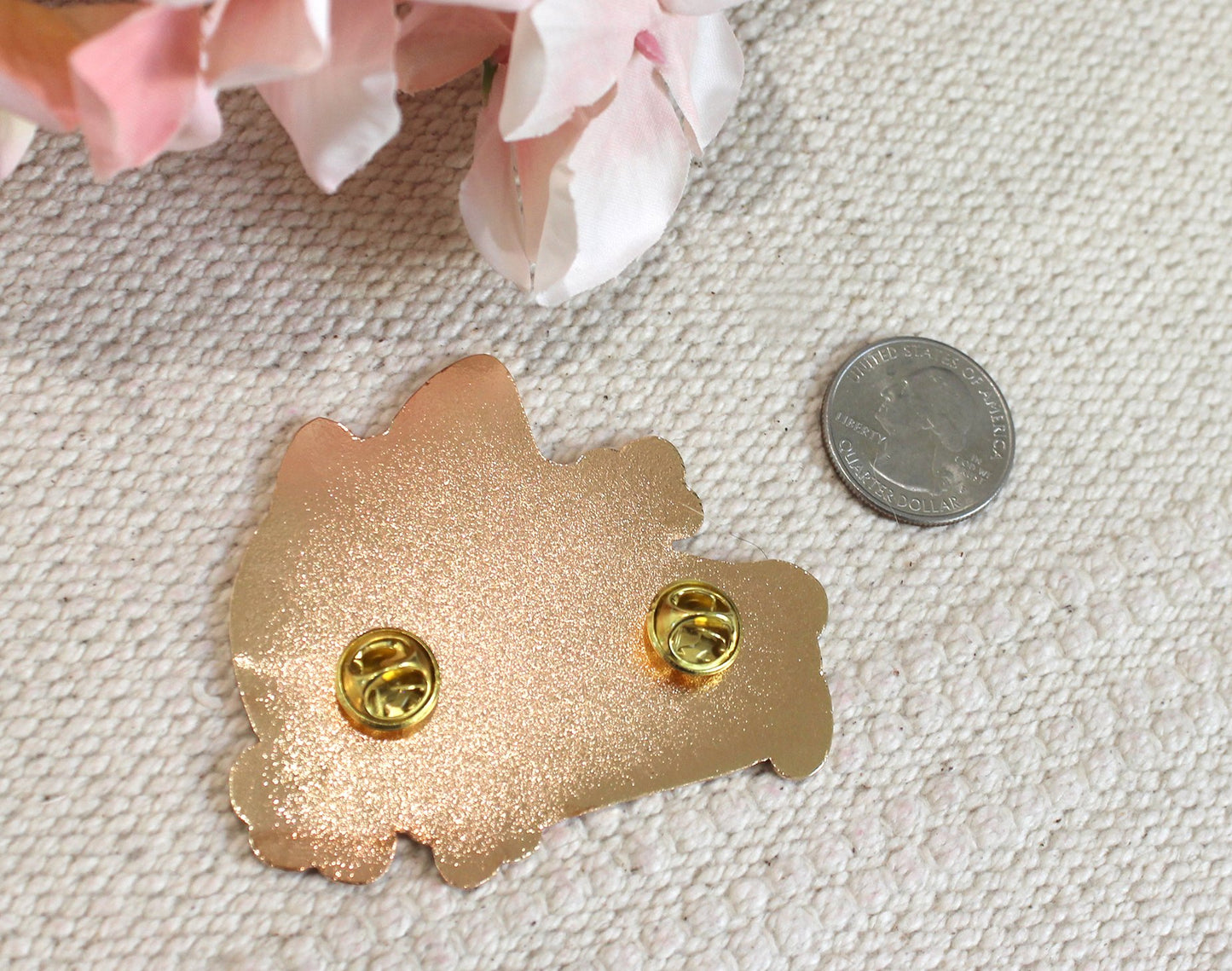 Sad Doge Large Hard Enamel Pin