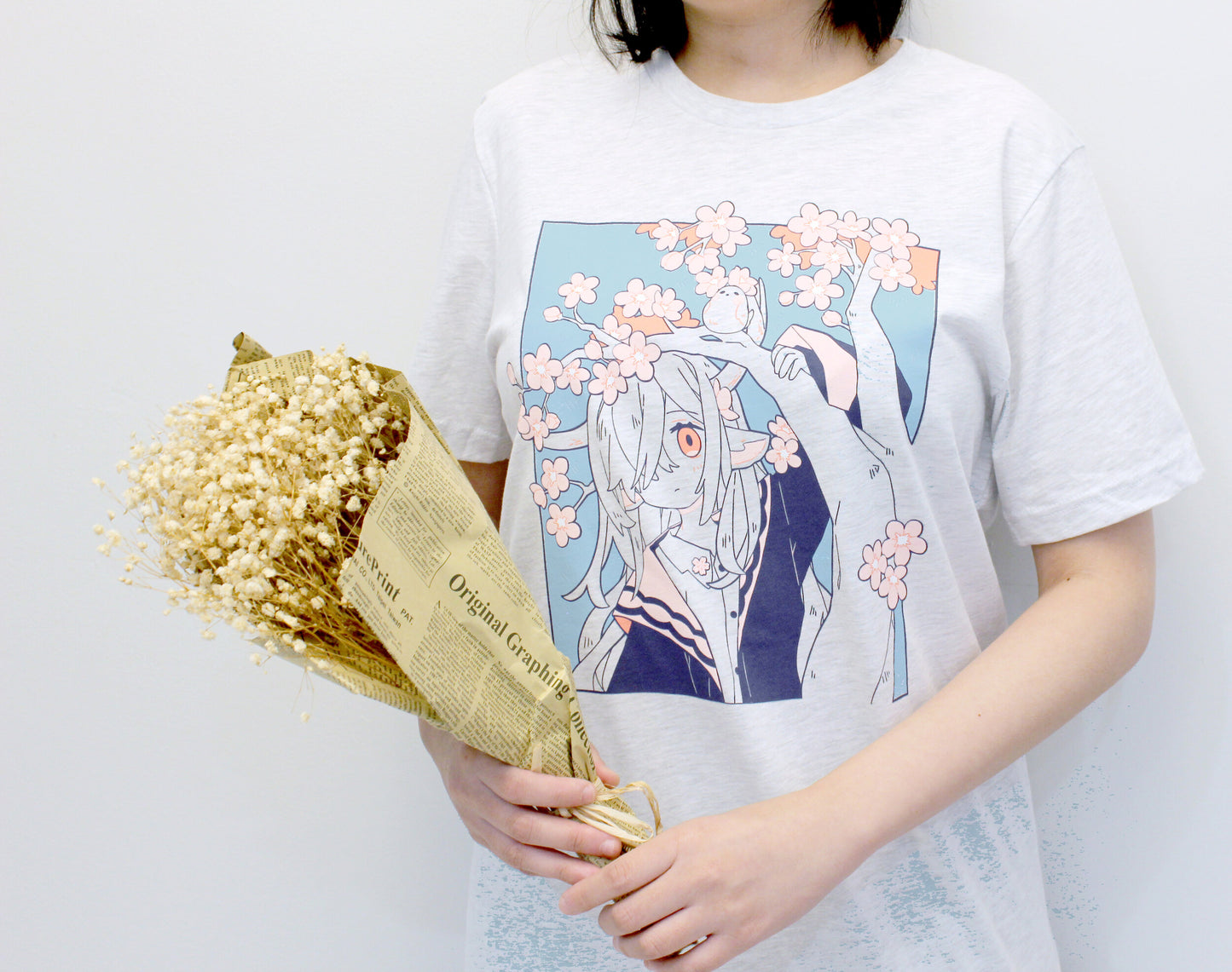 Deer and Blossom Tee / Short Sleeve Tshirt