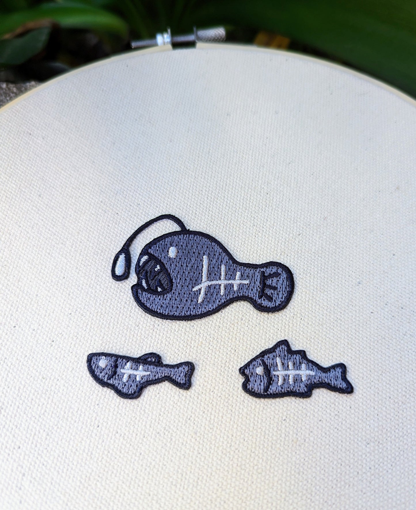 Deep Sea Fishing - Mini Embroidered Sticker Patch Set