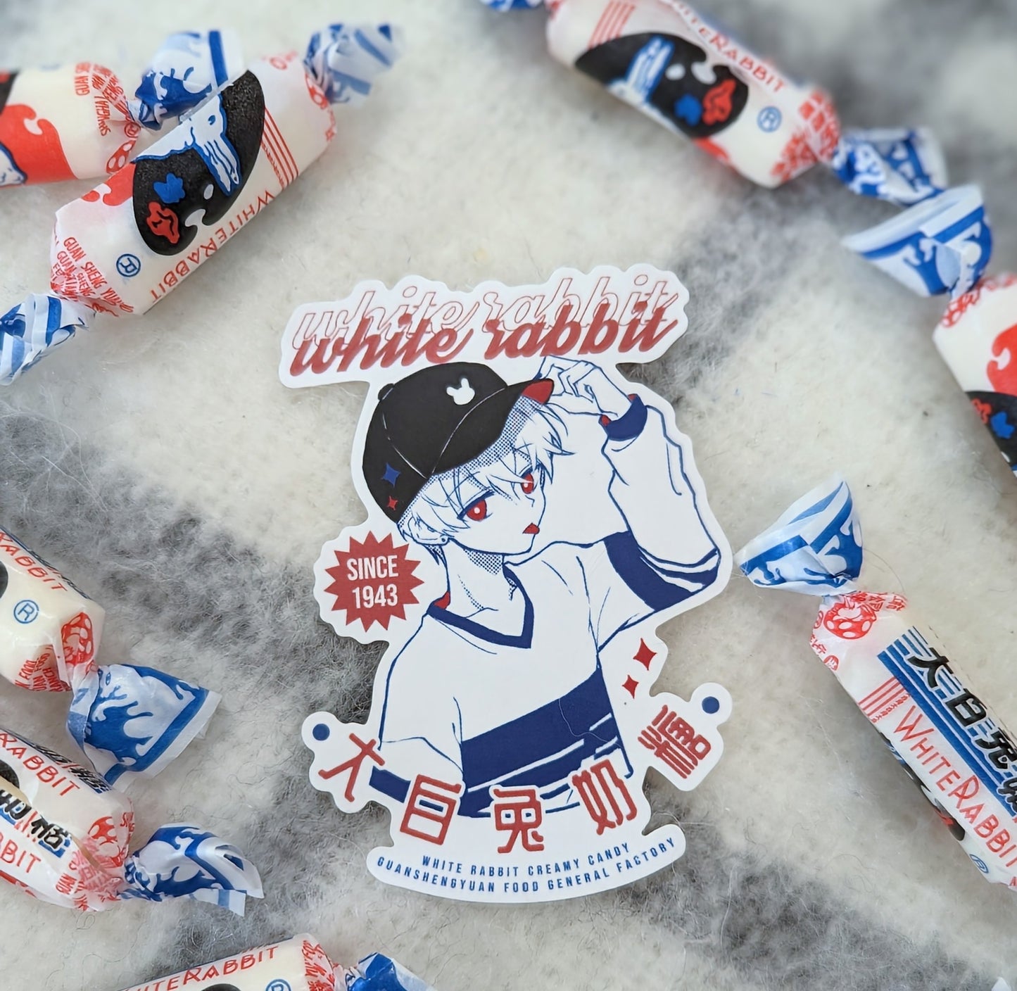 White Rabbit 3" Stickers - Vinyl