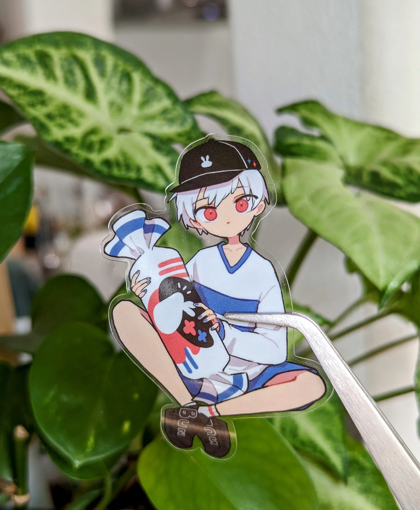 White Rabbit 4x6" Transparent Kiss Cut Sticker Sheet