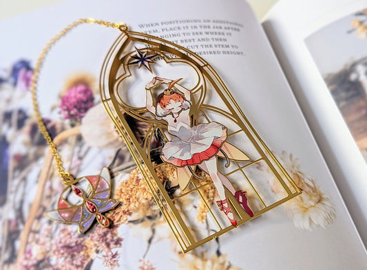 Ahiru (Princess Tutu) Gold Plated Metal Bookmark
