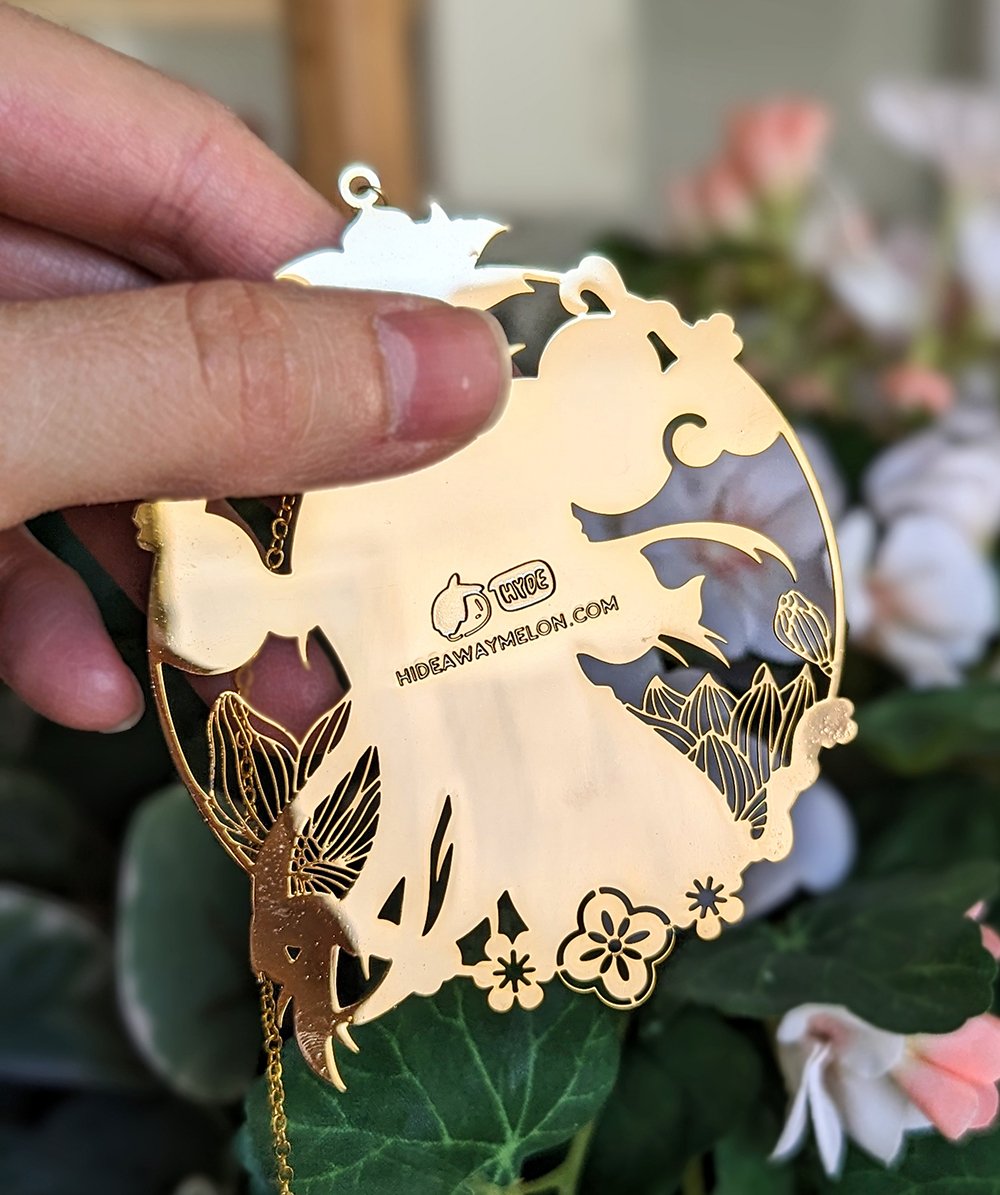 Dan Heng Imbibitor Lunae (Honkai Star Rail) Gold Plated Metal Bookmark