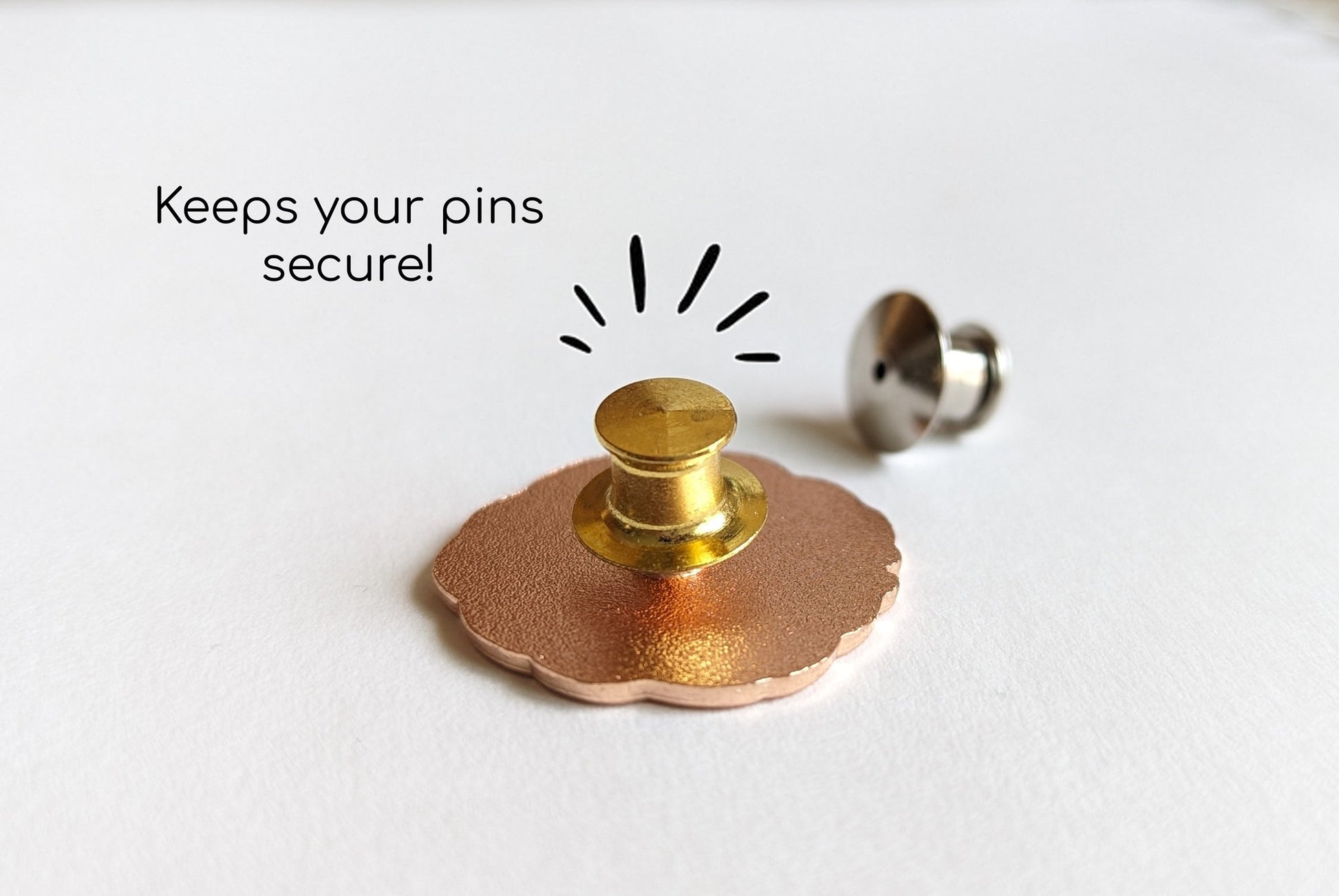 Deluxe Locking Pin Back/Clutch Upgrade (for Enamel Pins)