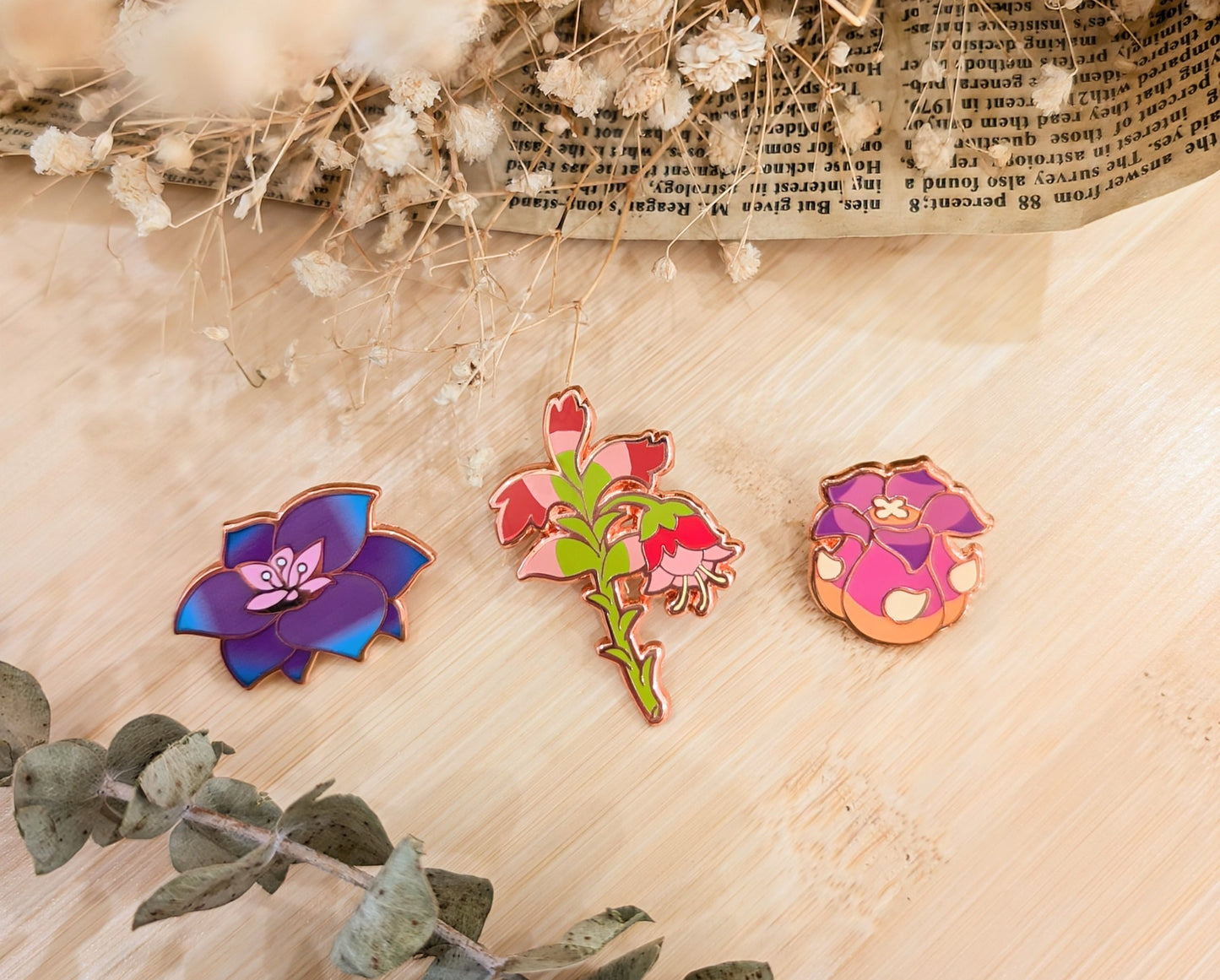 Flora of the Sumeru Desert (Genshin Impact) Limited Edition Hard Enamel Pins