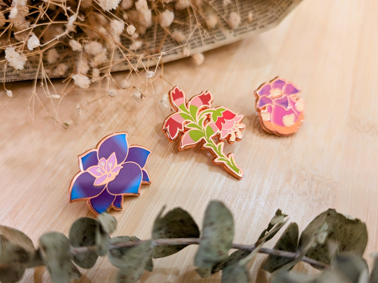 Flora of the Sumeru Desert (Genshin Impact) Limited Edition Hard Enamel Pins