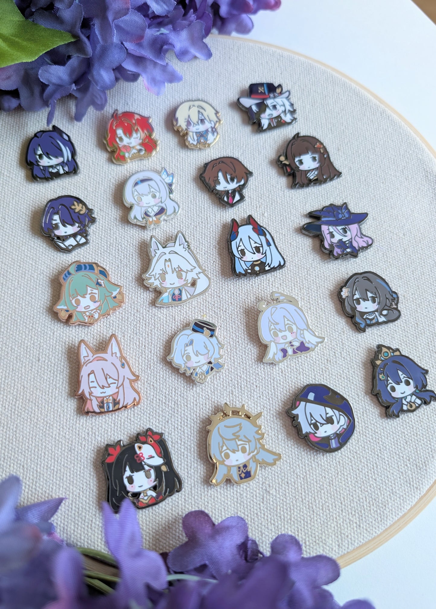 GACHA Honkai Star Rail Chibis - Hard Enamel Pins (SET C)