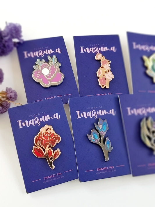 Flora of Inazuma (Genshin Impact) Hard Enamel Pins
