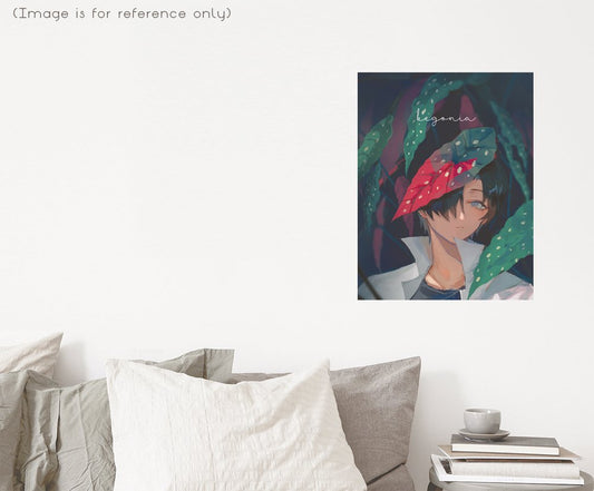 Begonia (Original) 8.5"x11" Poster Print