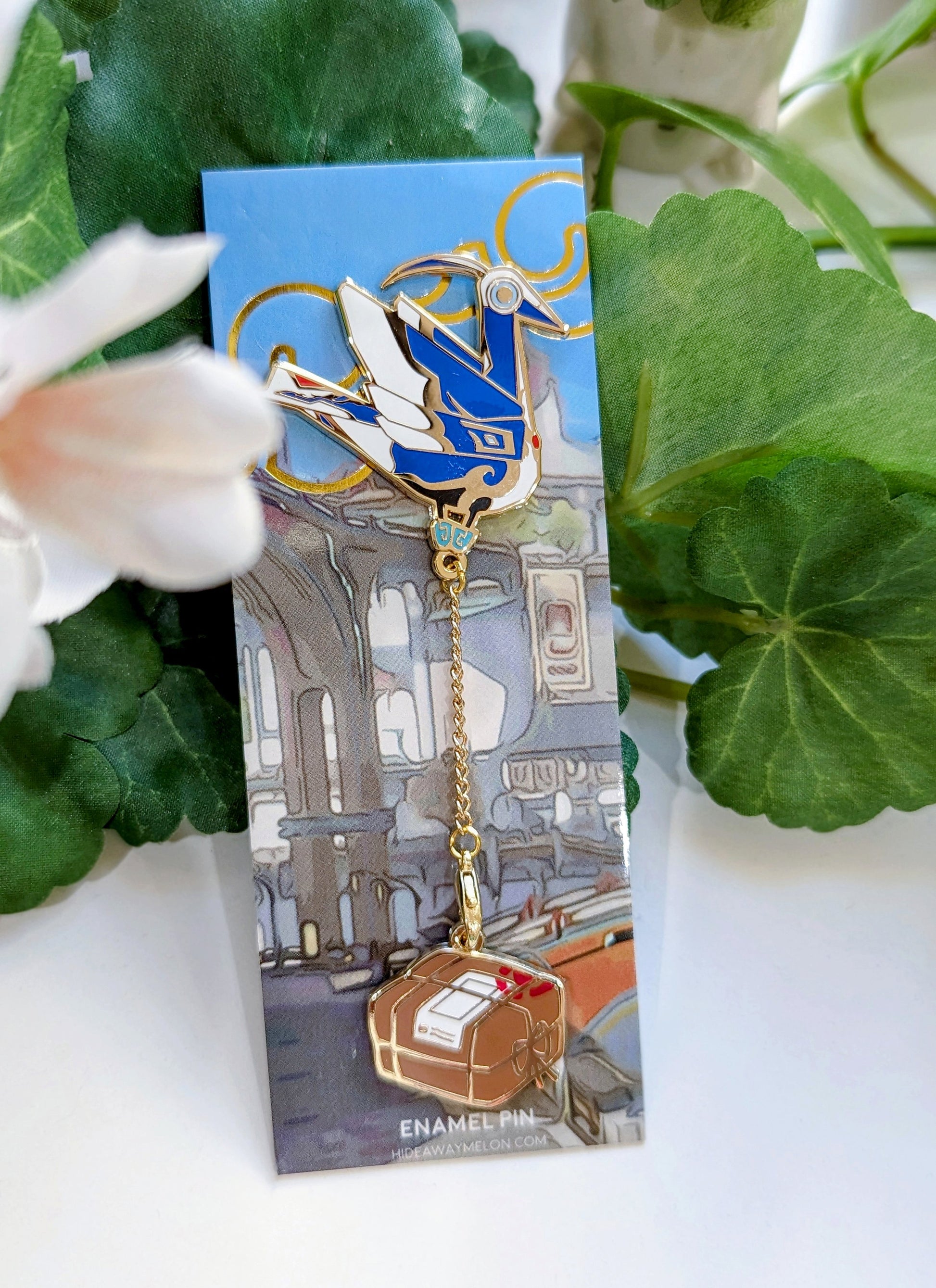 Cycrane Delivery Pin (Honkai Star Rail) - Deluxe Large Hard Enamel Pin