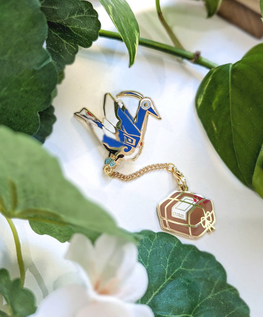 Cycrane Delivery Pin (Honkai Star Rail) - Deluxe Large Hard Enamel Pin