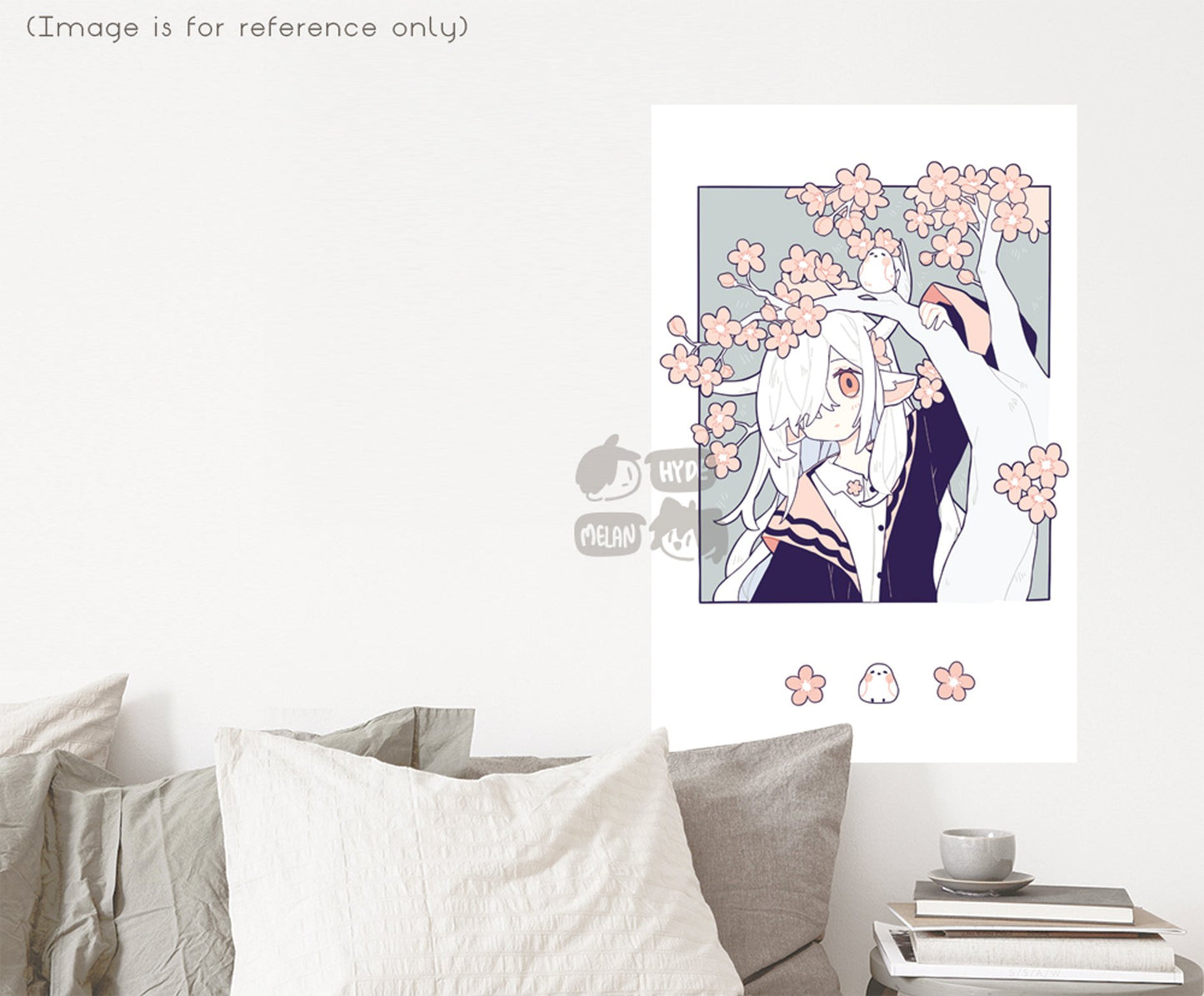 Deer & Blossom (Original) 11"x17" Poster Print