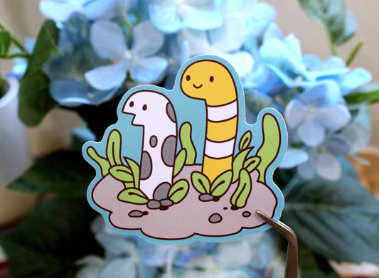 Garden Eel - High Quality Vinyl Sticker
