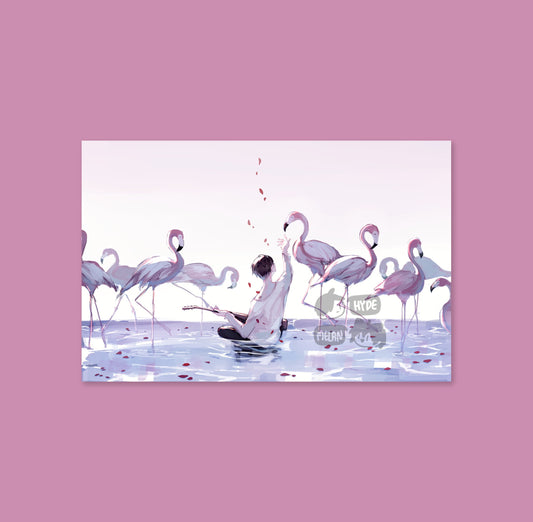 Flamingo 6x4 Mini Print