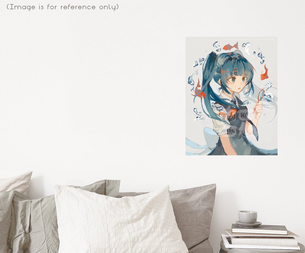 Goldfish Miku (Original) 8.5"x11" Poster Print