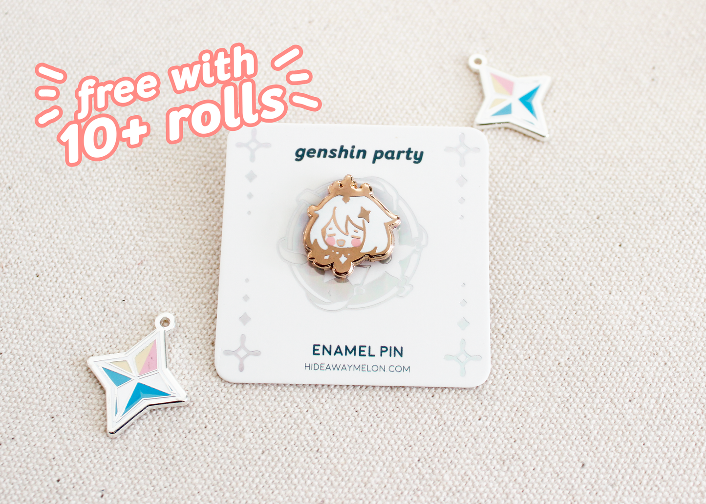 GACHA Genshin Party Chibis - Hard Enamel Pins (SET D)