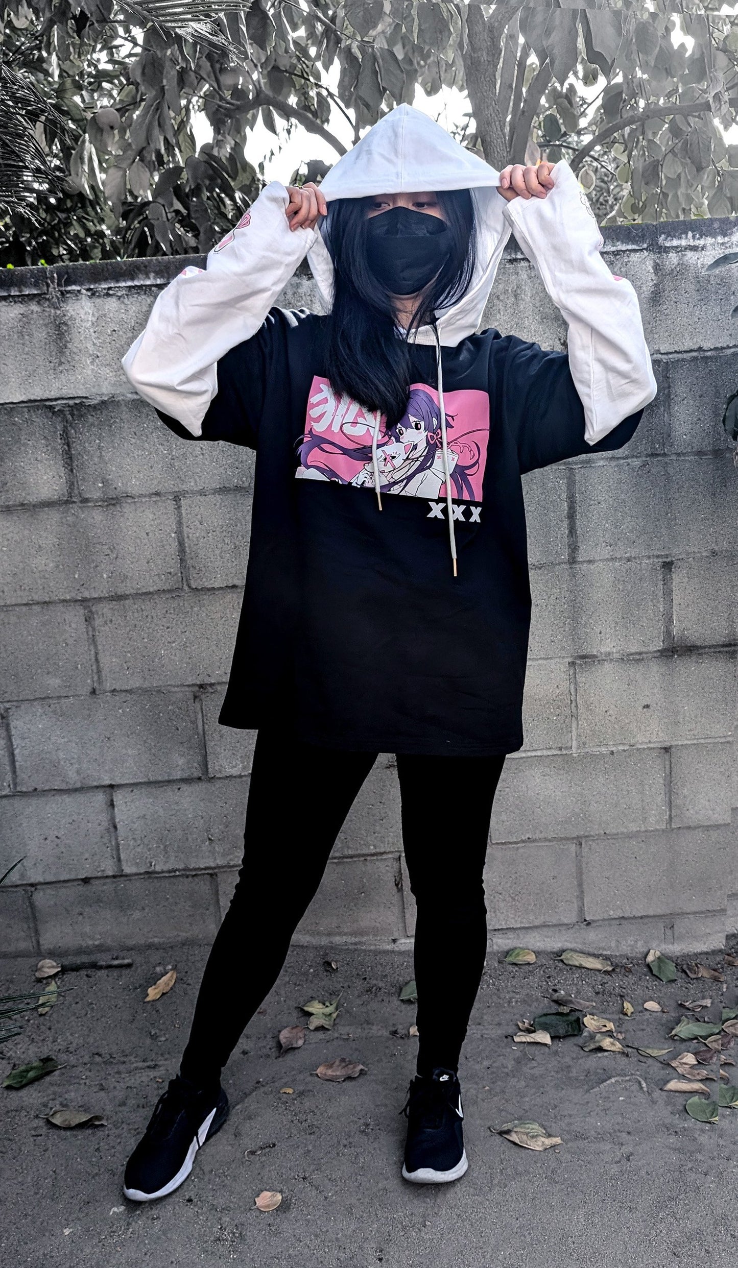 LIMITED EDITION Kitsune Mask - Long Sleeve Hoodie Tee