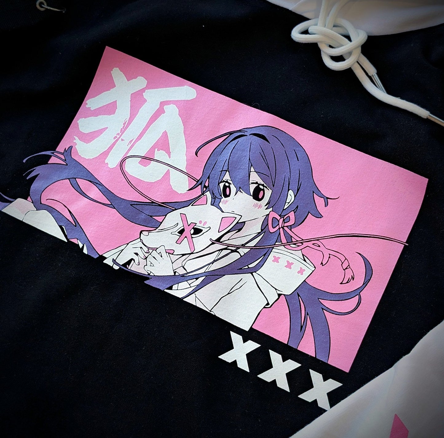 LIMITED EDITION Kitsune Mask - Long Sleeve Hoodie Tee