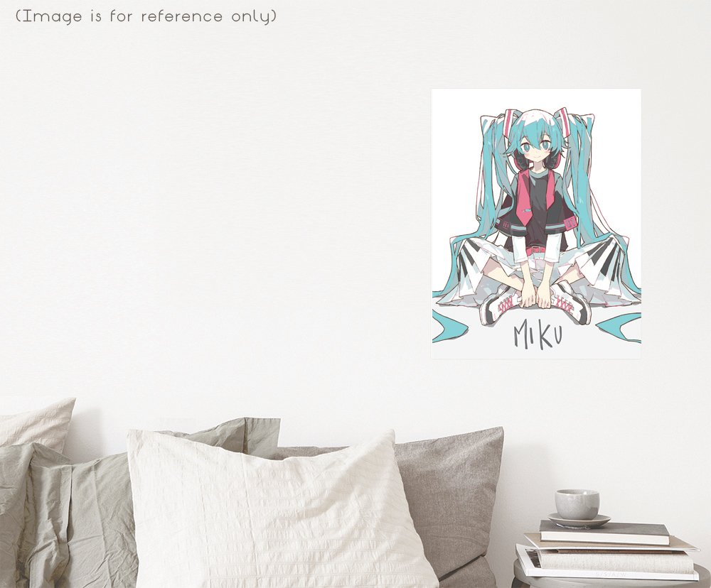 Piano Miku (Vocaloid) 8.5"x11" Poster Print