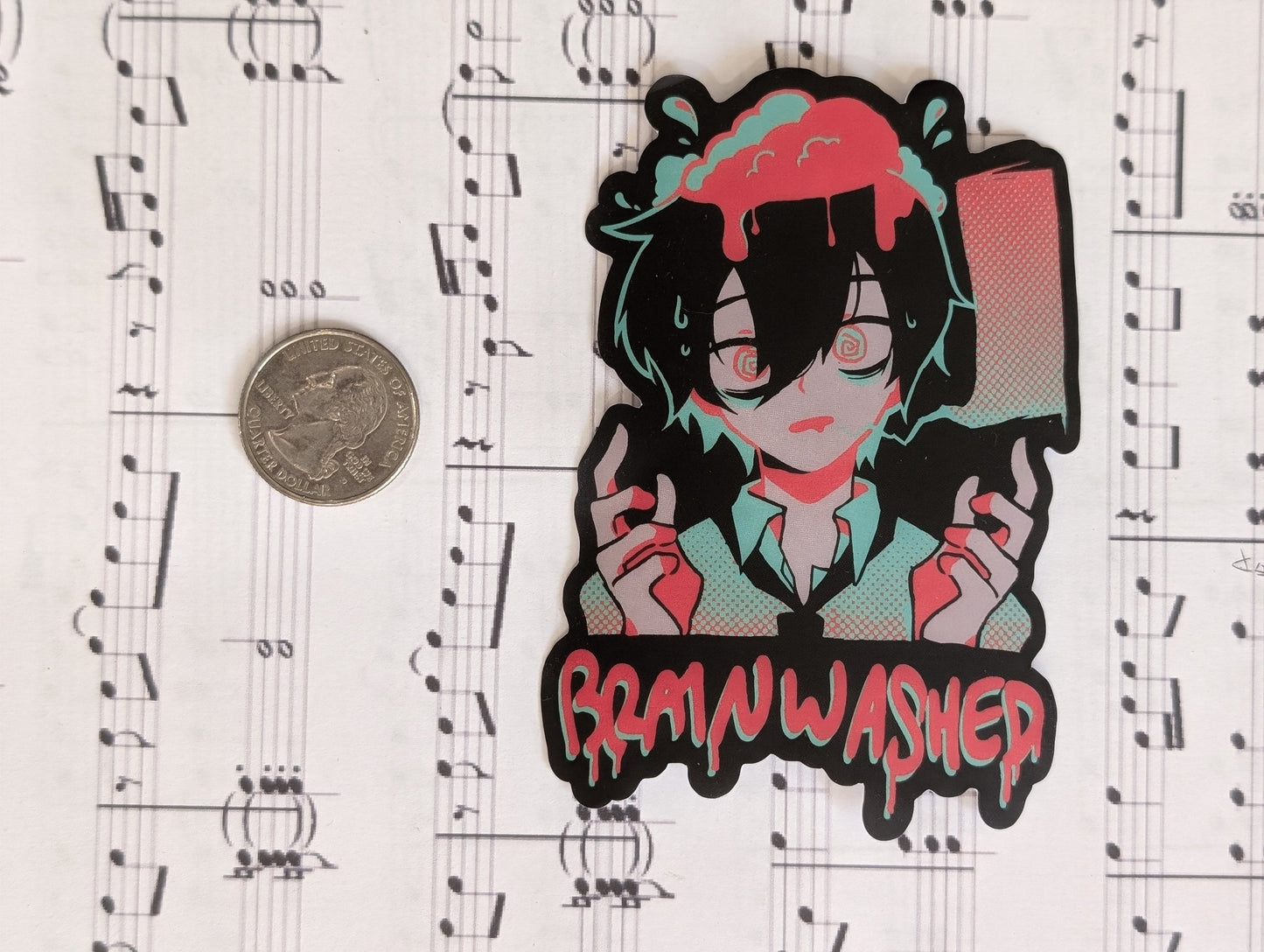 Brainwashed - High Quality Vinyl Sticker