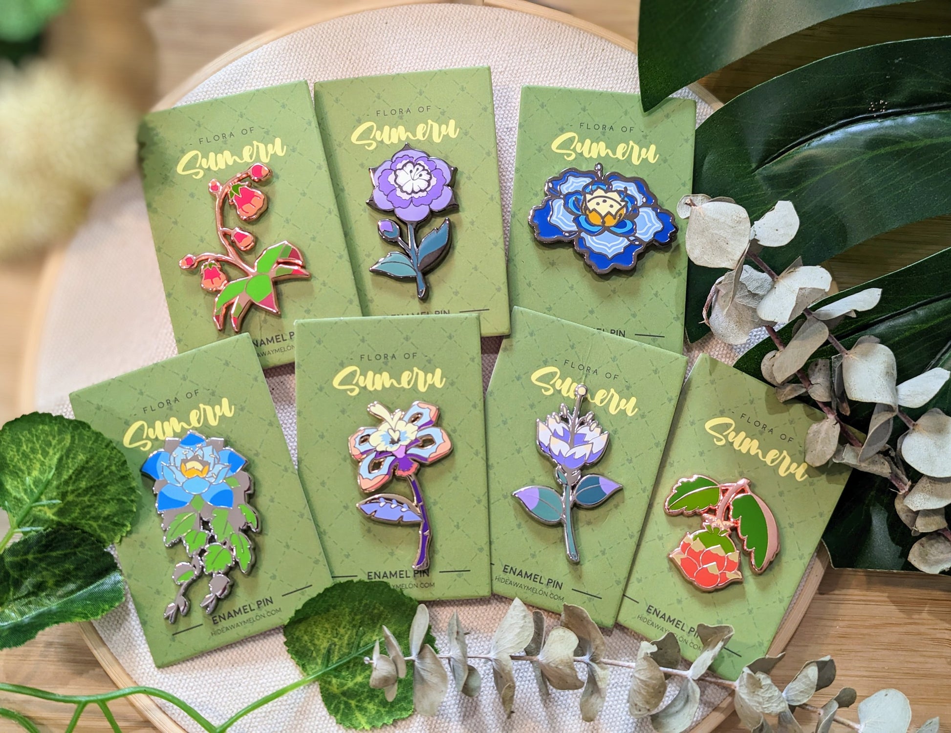 Flora of Sumeru (Genshin Impact) Hard Enamel Pins