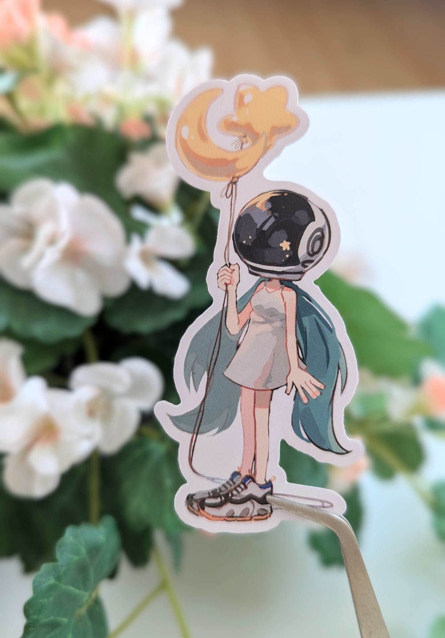 Astronaut Miku (Vocaloid) - High Quality Vinyl Sticker