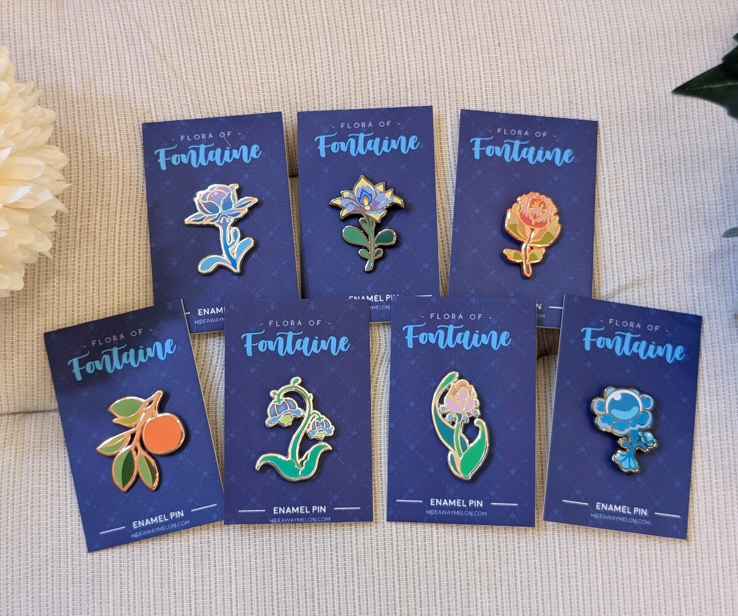 Flora of Fontaine (Genshin Impact) Hard Enamel Pins