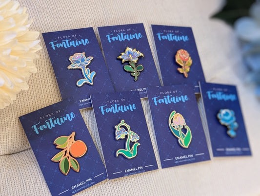 Flora of Fontaine (Genshin Impact) Hard Enamel Pins