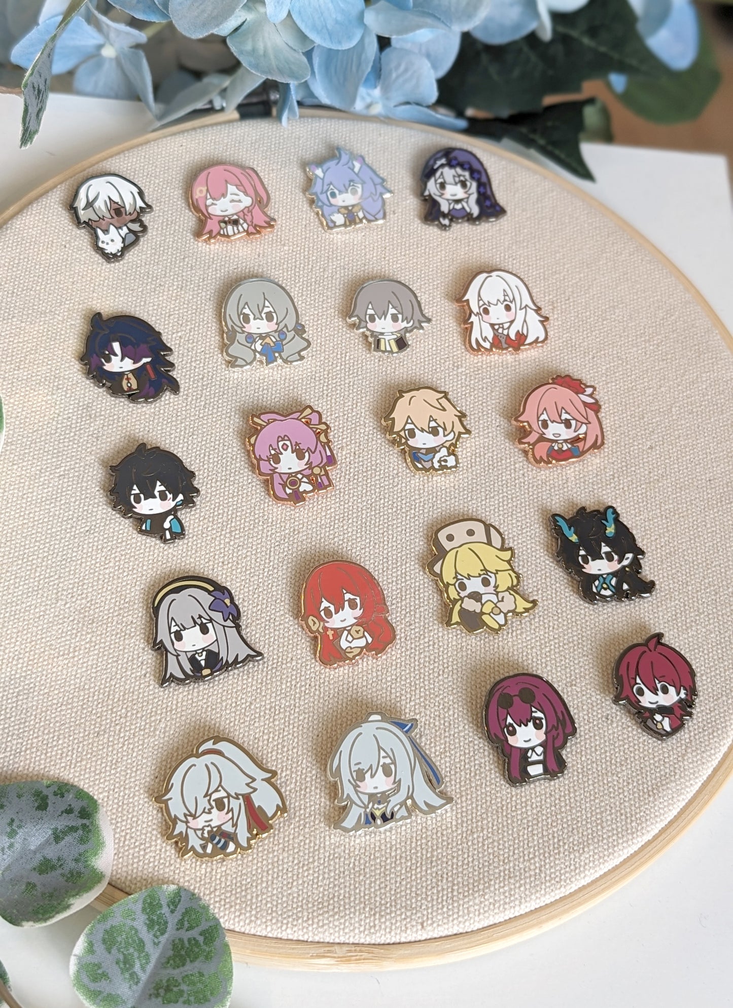 GACHA Honkai Star Rail Chibis - Hard Enamel Pins (SET A)