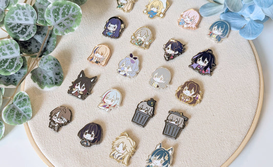 GACHA Honkai Star Rail Chibis - Hard Enamel Pins (SET B)
