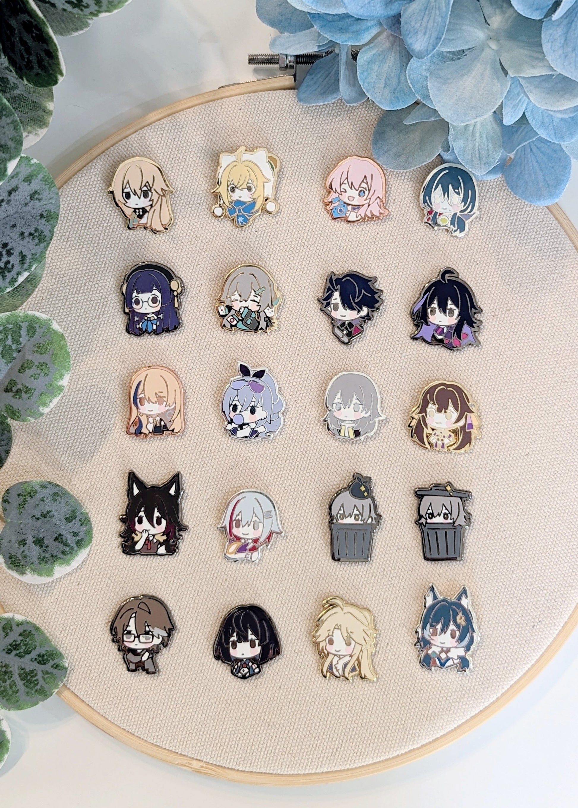 GACHA Honkai Star Rail Chibis - Hard Enamel Pins (SET B)