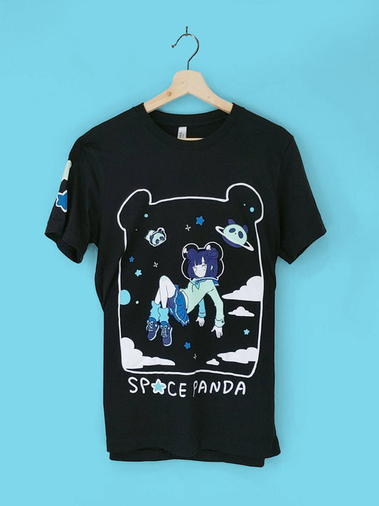 Glow-in-the-Dark Space Panda Tee / Short Sleeve Tshirt