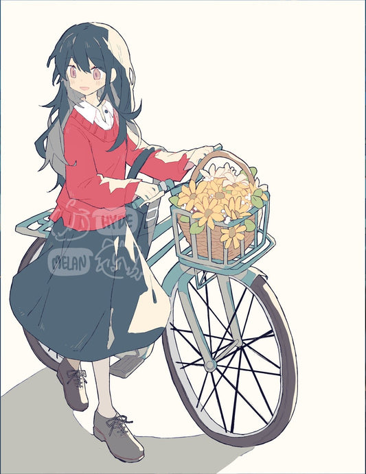 Bicycle (Original) 8.5"x11" Poster Print