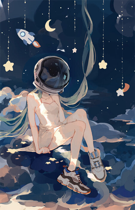 Astronaut Miku (Original) 11"x17" Poster Print