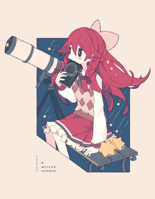 Celeste: Meteor Shower (Animal Crossing) 8.5"x11" Poster Print