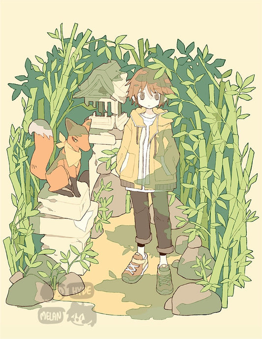 Bamboo (Original) 8.5"x11" Poster Print