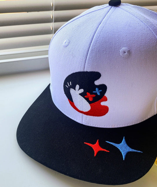 White Rabbit Snapback Cap