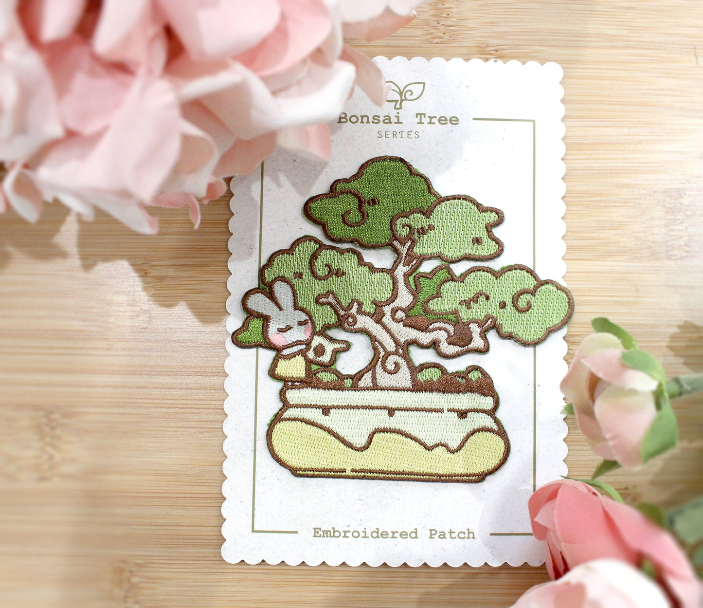 Juniper Bunny Bonsai Tree - Embroidered Patch