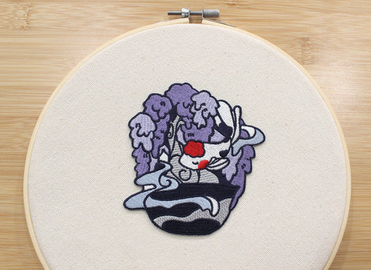 Wisteria Goldfish Bonsai Tree - Embroidered Patch