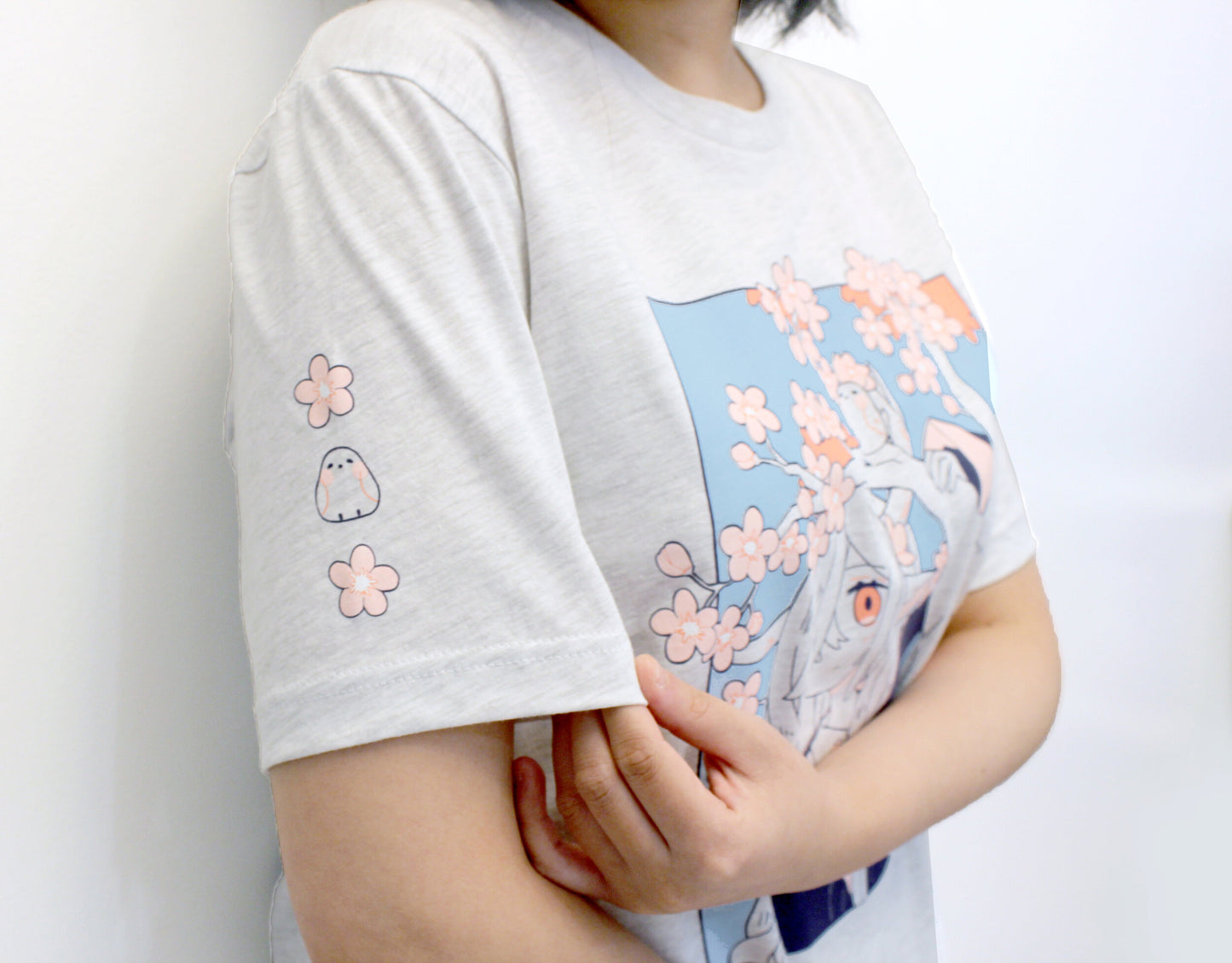 Deer and Blossom Tee / Short Sleeve Tshirt