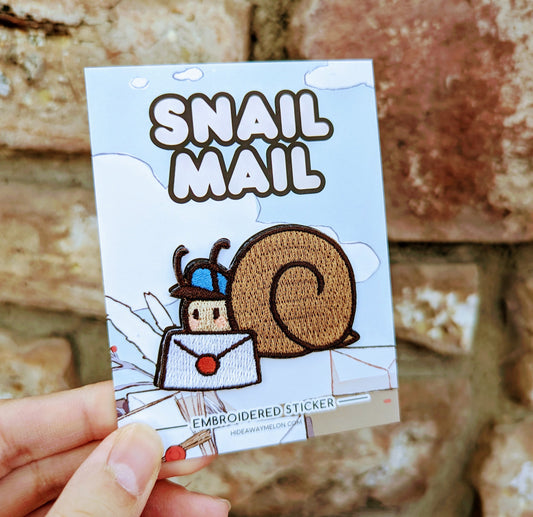 Snail Mail - 2in Embroidered Sticker Patch